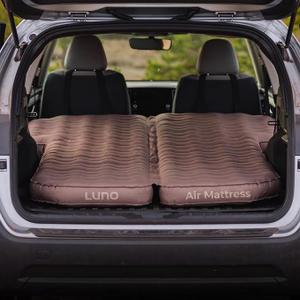 Luno AIR Base Mattresses - SUV Air Mattress for Car Camping w/ 12v Electric Pump, Durable 200D Oxford Fabric, Two Head Support Straps & Repair Patch - Car Camping Mattress that Fits All Compact SUVs