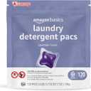 Amazon Basics Laundry Detergent Pacs, Lavender Scent, 120 Count (New Packaging)