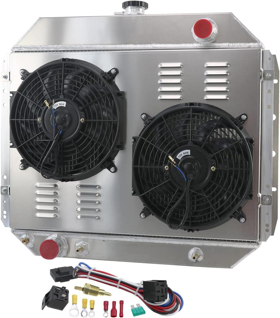 CoolingCare Radiator for 1966-1979 Ford Bronco F100 F150 F250 F350, Ford F150 Radiator, Ford F250 Radiator, Ford F350 Radiator, Ford Bronco Radiator, 3 Row Cores