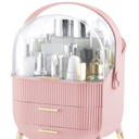 GLTAYLMY Makeup Organizer for Vanity, Cosmetics Skincare Organizers with Lid and Drawers, Cosmetic Display Cases for Countertop Bathroom Dresser, Ideal Gifts for Women