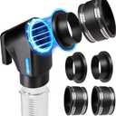 4" Magnetic Dust Collection Quick Connect Kit with Handle, 4-Pack Fittings Set for Woodworking Systems with Fast Hose Switching