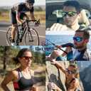 GoLight Polarized Wraparound Sports Sunglasses for Men & Women – UV400, Anti-Glare, Lightweight Frame with Metal Hinges