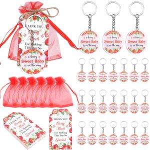 Party Favors Theme Baby-Shower Keychain Set