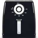 Paula Deen 8.5QT (1700 Watt) Large Air Fryer, Rapid Air Circulation System, Square Single Basket System, Ceramic Non-Stick Coating, Easy-to-Use Dial, 50 Recipes (Black)