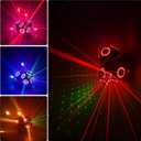 LED Moving Head DJ Light Rotating Beam Stage Lights Pin Spotlight Event Lighting Sound Control Dmx512 DJ KTV Disco Party Wedding Concert Festivals (3Head DJ Light)