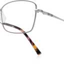 Reading Glasses Blue Light Blocking Spring Hinge Readers for Women Anti Glare Filter Lightweight Eyeglasses (Pink Frame Silver Bridge)