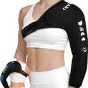 REVIX Arm Shoulder Ice Pack Wrap for Pitchers, Reusable Gel Cold Compression Therapy for Shoulder Throwing Recovery & Athletes, Elbow Ice Sleeve for Volleyball Player, Post-Workout Muscle Relief
