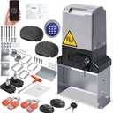 4400lbs Automatic Sliding Gate Opener with APP Control & 4 Remotes, 750W Heavy Duty Electric Sliding Gate Motor Kit with Wireless Keyboard for Sliding Gate Opener Up to 40ft