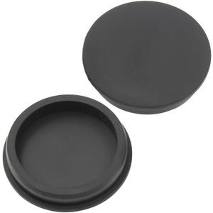T-Shaped Silicone Rubber Hole Plug 76.3 mm/3 in Soft Flexible Rubber Stopper Tube End Cap Cover Waterproof Sealing Hole Plugs for Bottles, Black, 2 Pcs