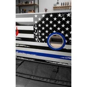 Professional Cornhole Boards Set | Handmade in USA with Premium 5/8 Baltic Birch Plywood | No Bounce, Carry Handles & Foldable Legs, Regulation 4x2 Outdoor Game with 8 Cornhole Bags