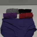 Molasus Women's Cotton Underwear High Waisted Full Coverage Ladies Panties, L