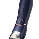 Body Hair Trimmer for Men: Pubic Hair Trimmer with Mirror & LED Light - Electric Ball Shavers with Ceramic Blades & Travel Lock - Body Groomer IPX7 Waterproof Use for Groin/Chest/Legs