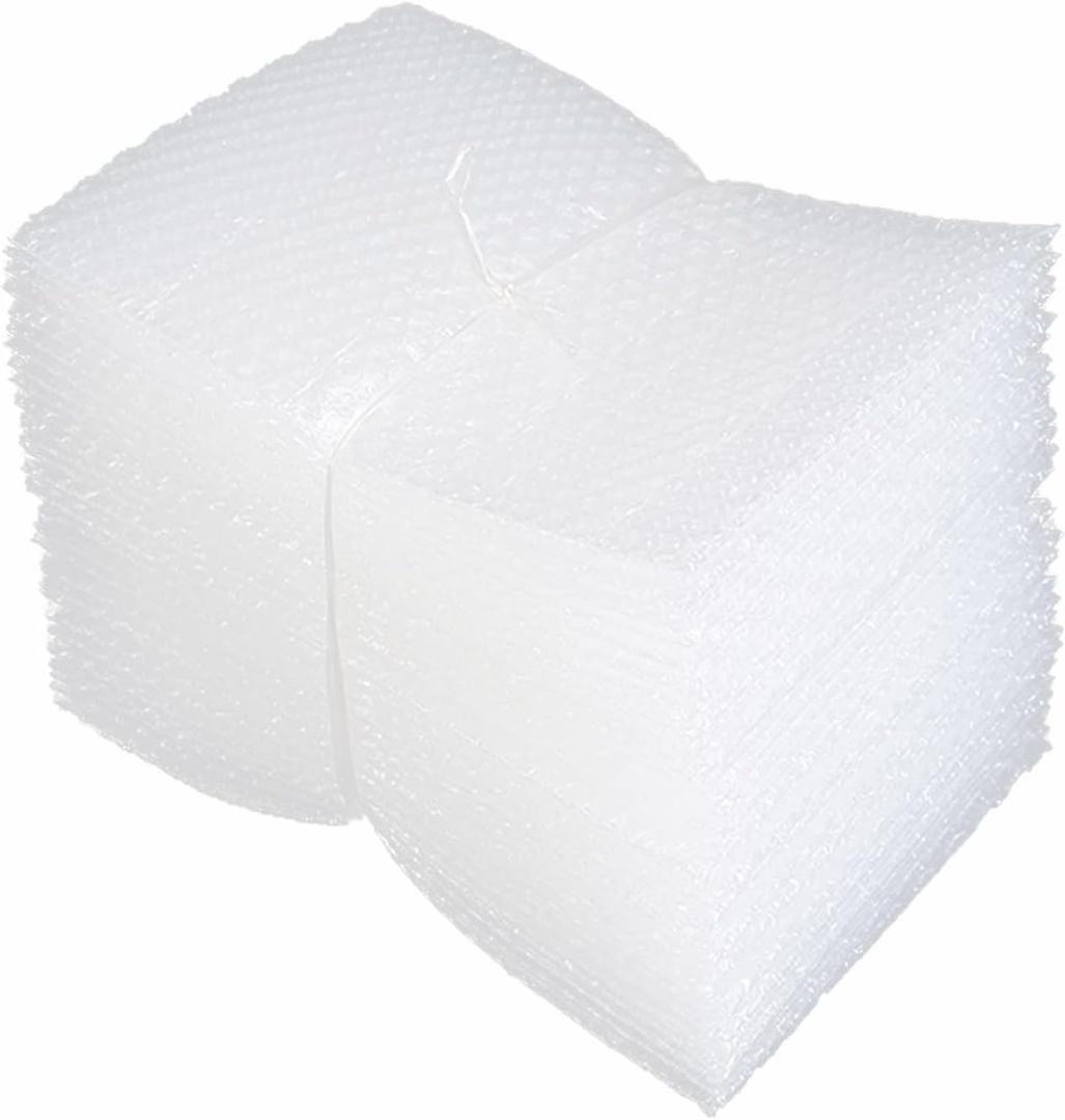 50 Pcs Bubble Pouch Wraps, 6''x8'' Clear Bubble Out Bags for Packing, Double Walled Cushioning Bags for Shipping, Storage and Moving