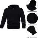 Men's Tracksuit Sets Outfit Activewear Full Zip Fleece Hoodie Jacket Cargo Sweatpant 2 Piece Casual Sweatsuit (XL)