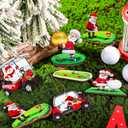 Amyhill 27 Pcs Golf Christmas Ornament for Tree Snowman Golf Cart Themed Christmas Tree Ornaments Wooden Hanging Decoration with Rope for Xmas Holiday Party Decor