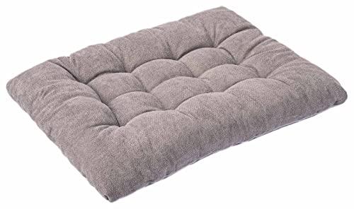 Dog Bed for Small Medium Dogs and Cats, Large Washable Pet Beds for Crate (36L x 23W in, Grey)