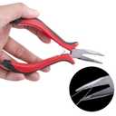 Duufin Hair Extensions Kit 500 Pcs Brown Micro Ring Beads 1 Micro Beads Plier 2 Hook Needle Pulling Loop 4 Plastic Alligator Hair Clips 1 Comb and 2 Bags Black Mini Rubber Hair Elastic