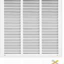 Fancat 18x18 Duct Opening | Steel Return Air Grille | Vent Cover Grill for Sidewall and Ceiling | HVAC Cold Air Intake Grille | White | Outer Dimensions: 19.75"W X 19.75"