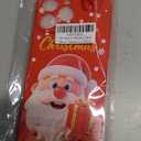 Yzniyzce Red Christmas Case for iPhone 15 Pro Max, Silicone Cover with Lovely 3D Doll Cute Patterns Design Shockproof Soft TPU Cartoon Xmas Present Cases for iPhone 15 Pro Max 6.7", Santa Claus