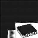 Timgle 36 Pcs Interlocking Carpet Tiles Plush Foam Floor Mats with Border Fluffy Play Mat Floor Tiles Soft Climbing Area Rugs for Kids Home Playroom Decor, 12 x 12 x 0.4 Inch(Black)