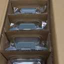 VERONES 5 Pack Glass Meal Prep Containers 2 Compartment Set, 36OZ Airtight Glass Lunch Containers, Glass Food Storage Containers with Lids, for Microwave, Oven, Freezer & Dishwasher Friendly,Grey