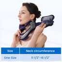 Velpeau Neck Brace for Neck Pain and Support, Soft Cotton Pads, Cervical Collar Restricting Cervical Motion, Relieves Discomfort and Spine Pressure (Foam Padded Neck Brace, One Size)
