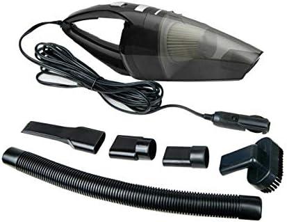 MACHSWON 12V 120W Portable Car Household Handheld Vacuum Dirt Vacuum Cleaner Wet and Dry, Black 5m Cord