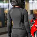WOSAWE Mesh Motorcycle Jacket Women Padded Motorcycle Shirt with Back Pads Summer Sport Bike Gear (Orange)