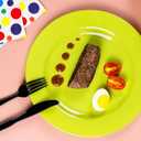 POSATE Plastic Plates Disposable 60 PCS, Heavy Duty 30 Dinner Plates 10.25" and 30 Dessert Plates 7.5" for Party, Green