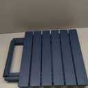 SERWALL Folding Adirondack Side Table, Portable Small Outdoor Table, Weather Resistant Outdoor End Table for Camping and Garden, Navy (Foldable 1-Pack)