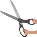 25" Black Grand Opening Scissors Black Giant Scissors for Ribbon Cutting Ceremony 25 Inch Giant Shears Heavy Duty for Inauguration Ceremonies & Special Events