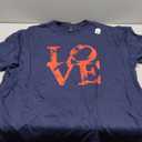 Love Sign Statue in Philadelphia Vintage TShirt, Blue, Size 2XL