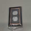 Dyekou Metal Wall Plate for Electrical Outlets, Decorative Aged Bronze Switch Plates Outlet Cover, Light Switch Cover Plate, Duplex Outlet, 1 Pack)