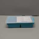 Silicone Freezer Tray With Lid-Soup Freezer Container molds-2-cup Extra Large Ice Cube Tray-makes 4 perfect 500ml portions cubes, For freezing soup,stews,sauces.Oven&Dishwasher-Safe(2-Pack)