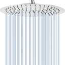 GGStudy Round 16 Inch Stainless Steel Shower Head - Rain Style Shower Head Chrome Rainfall Full Body Shower Heads