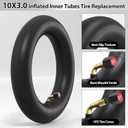 1PZ 1NT-3IN Heavy Duty 10x3.0 Inner Tube 10 inch Tires Replacement for Kugoo M4 Pro 10 inch 80/65-6 255x80 90/65-6.5 80/65-6.5 Electric Scooter