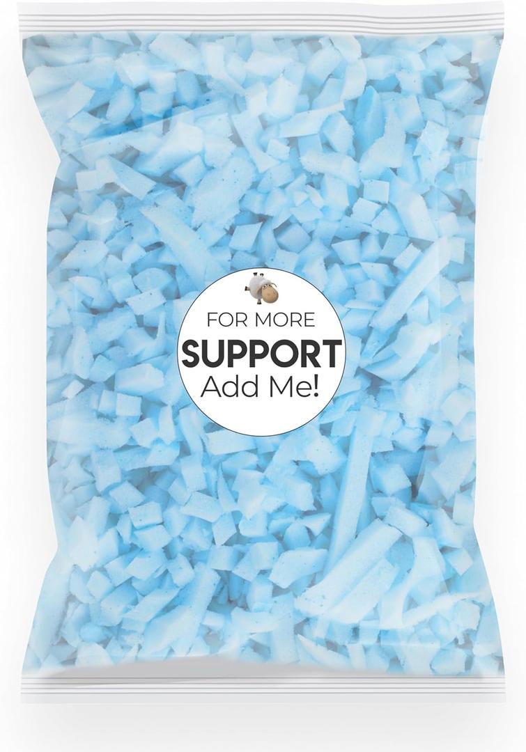 Wife Pillow - Cooling Shredded Memory Foam, 1 LBS Extra Bag of Stuffing, Premium Ice Gel Infused Blended with Siliconized Fiberfill. Customize Your Comfort & Support. Filling: Medium - Firm