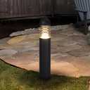 31.5" Outdoor Pathway Lights Wired, AC 100-240V Landscape Path Lights, IP65 Waterproof Driveway Lighting, 3000K LED Bollard Light, Modern Bollard Landscape Lighting for Sidewalk Lawn Garden