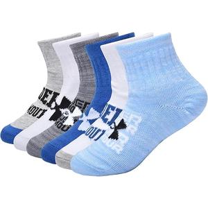 Under Armour Girls' Quarter Socks (4-6, Light Blue)