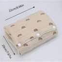 TEUOPIOE Baby Feeding Arm Pillow, Soft Cotton Multi Functional Bottle Nursing Pillow for Newborns,Expandable Breastfeeding Arm Support Cushion for Mom and Baby, Portable and Washable (Brown)