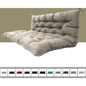 Porch Swing Cushion Three Seat Waterproof, Khaki, 40x60in
