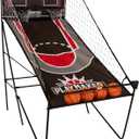 Triumph Playmaker Shootout Basketball Arcade Game – Electronic Scorer, LED Display, 8 Game Modes, 4 Balls, Pump & Quick Connect Frame – Fast-Paced Indoor Fun for Kids, Teens & Family Game Nights