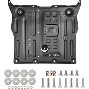 Front Skid Plate Compatible with Tesla Model 3 2017-2024 & Tesla Model Y 2020-2022 Chassis Guard Plates Splash Shield Cover with Install Accessories