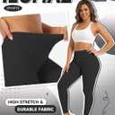 Ieumaz Scrunch Butt Lifting Leggings for Women Gym Seamless Workout Leggings Mid Low Waist Tummy Control Yoga Pants (Black, L)