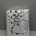 BESTSWEETIE 5x7 Area Rugs for Living Room Washable Moroccan Farmhouse Neutral Geometric Low Pile Non-Slip Soft Print Pattern Rug for Bedroom Kitchen Dining Room Entryway Grey/Black/Navy