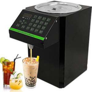 8L Automatic Fructose Dispenser Syrup Dispenser, Commercial Fructose Dispenser Machine, Quantitative Bubble Tea Fructose Dispenser with Stainless Steel Barrel, 16 Buttons Control, 170W