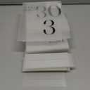 JINMURY Frosted Wedding Table Numbers 1-30 with Stands, 5"x7" Frosted Acrylic Table Numbers, Perfect for Wedding Reception, Party, Anniversary, Event (1-30, 5"x7")