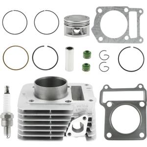 FLYPIG 54mm Cylinder Piston Gasket Top End Rebuild Kit for Yamaha TTR 125 2000-2004 TTR125E 2003-2004 2006-2009