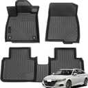 Auxko All Weather Floor Mats Fits for Honda Accord 2018-2022 TPE Rubber Liners Accessoires for Accord 2018-2022 All Season Guard Odorless Anti-Slip Mats for 1st & 2nd Row