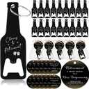 Maxcheck 50 Sets Retirement Party Favors for Guests Cheers to Retirement Bottle Opener Keychain Bulk with Thank You Tags Organza Bags Retirement Party Thank You Gift Idea Souvenirs